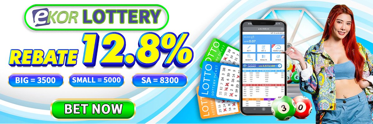 Winbox promotional banner advertising a 12.8 percent eKor lottery rebate
